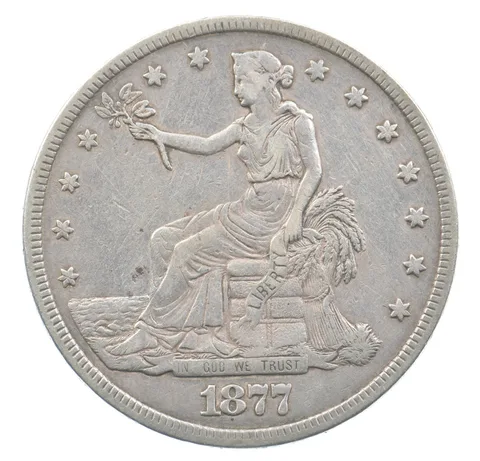 1877 Seated Liberty Trade Dollar *5654