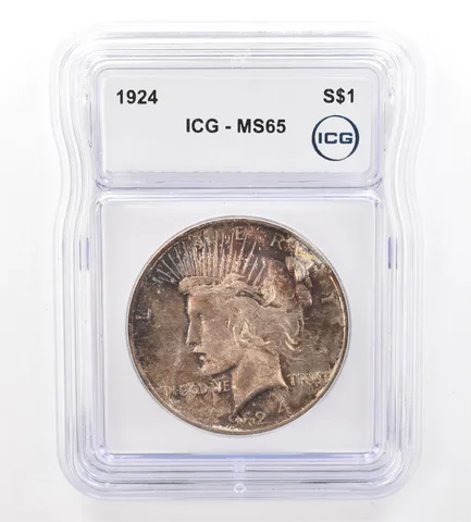 1924 Peace Silver Dollar MS65 ICG Beautiful Tone *7408