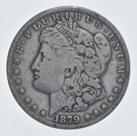 Early - 1879-S Morgan Silver Dollar - 90% US Coin *175