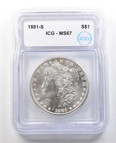 1881-S Morgan Silver Dollar MS67 ICG *1202