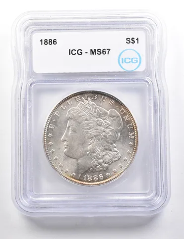 1886 Morgan Silver Dollar MS67 ICG *3672