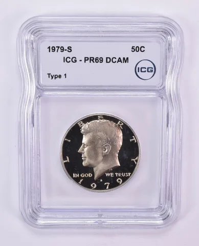 1979-S Kennedy Half Dollar Type 1 PR69 DCAM ICG