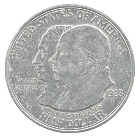 1923-S Monroe Commemorative Half Dollar *4804