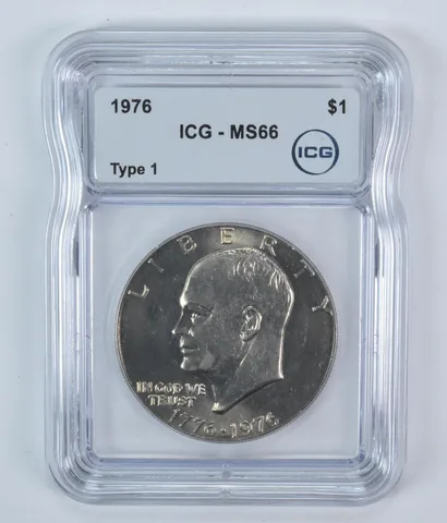 1976 Eisenhower $1 Type 1 MS66 ICG