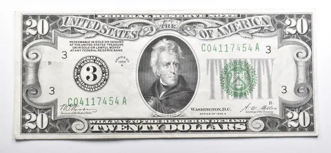 Gold Certificate 1928-A $20 Philadelphia PA US Fed Reserve Note Green Seal *4866