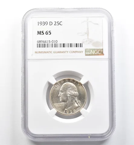 1939-D Washington Quarter MS65 NGC *9987