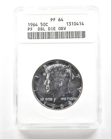 1964 Kennedy Half Dollar DDO PF64 ANACS *2034