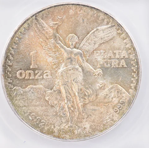 1982 Mo Mexico 1 Onza Silver Libertad MS68 ICG Beautiful Tone *0847