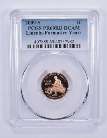 2009-S Lincoln Cent Formative Years PR69 RD DCAM PCGS Blue Label