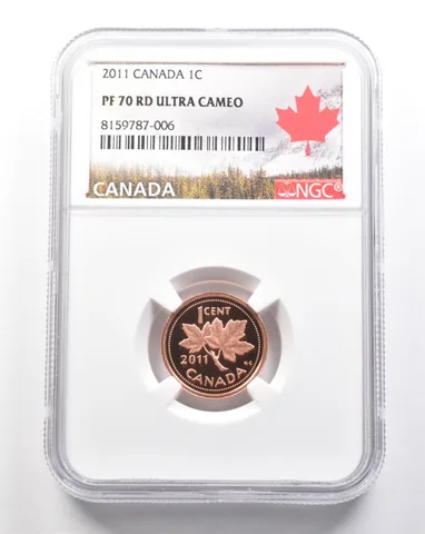 2011 Canada 1 Cent PF70 RD UCAM NGC *7425
