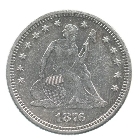 1876-S Seated Liberty Quarter *7669