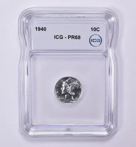 1940 Mercury Dime PR68 ICG *0506