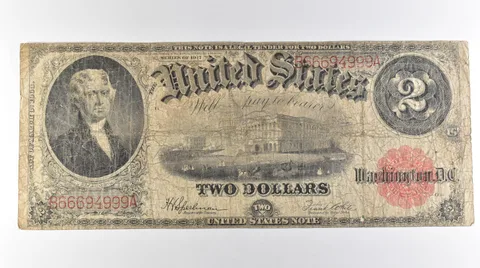 1917 $2 Legal Tender Large Note Red Seal *3083