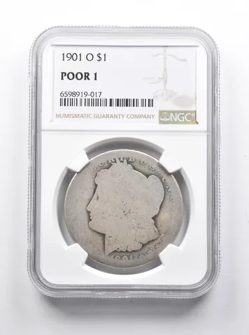 POOR 1 1901-O Morgan Silver Dollar NGC Lowball Pocket Piece a1186