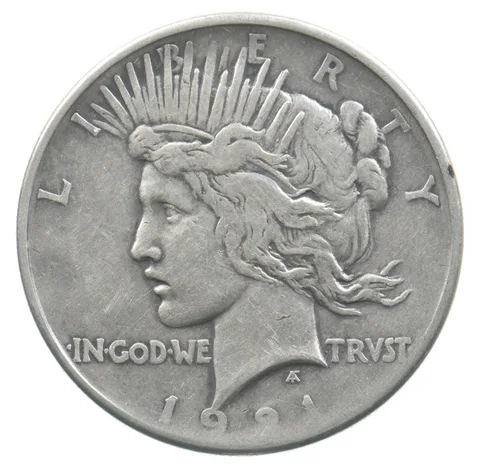 1921 Peace Silver Dollar High Relief *4839