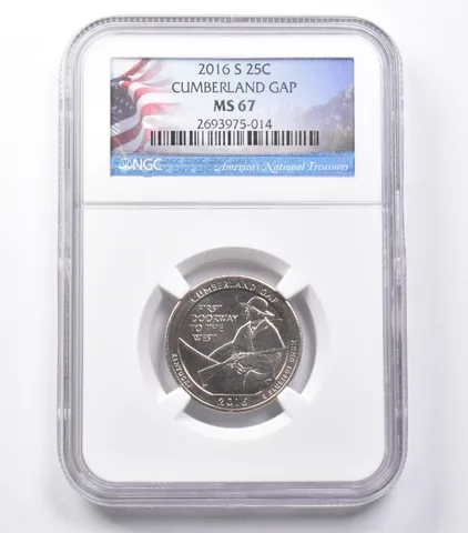 MS67 2016-S Washington Quarter Cumberland Gap NGC *5462