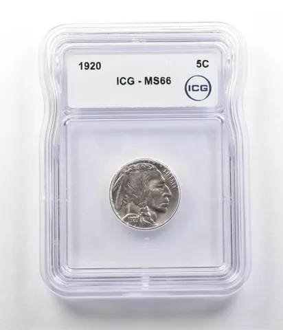1920 Indian Head Buffalo Nickel MS66 ICG *2614