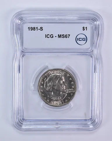 1981-S Susan B Anthony $1 MS67 ICG