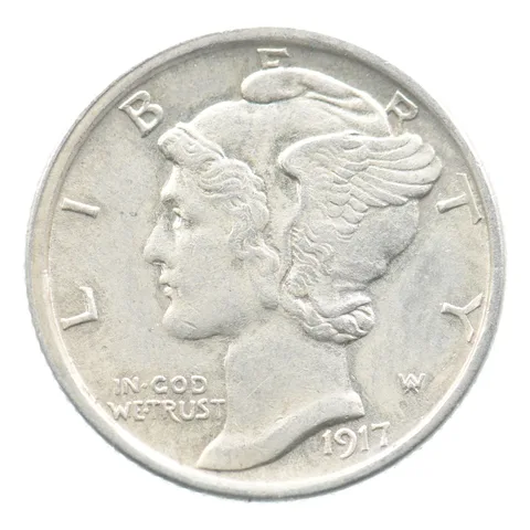 1917-S Mercury Dime *5102