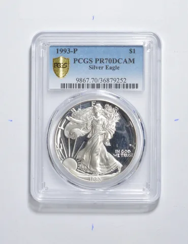 PR70 DCAM 1993-P American Silver Eagle PCGS *3385
