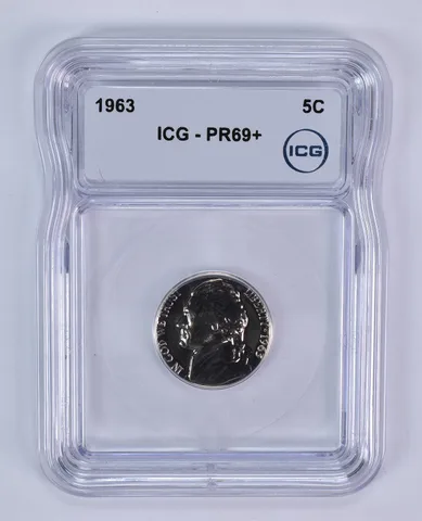 1963 Jefferson Nickel PR69+ ICG
