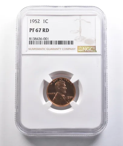 1952 Lincoln Wheat Cent PF67 RD NGC Great Contrast *6946