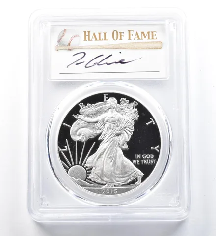 2015-W American Silver Eagle Tom Glavine PR70 DCAM PCGS a1223