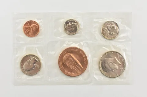 1983-D Half Dollar Quarter Dime Nickel Cent From Souvenir Set *8994