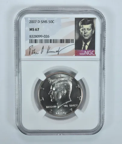 2007-D Kennedy Half Dollar SMS MS67 NGC Special Label