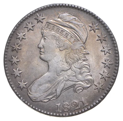 1821 Capped Bust Half Dollar a3807