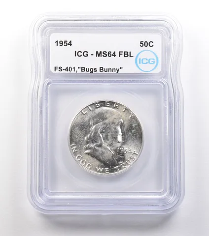 1954 Franklin Half Dollar FS-401 Bugs Bunny MS64 FBL ICG *1488