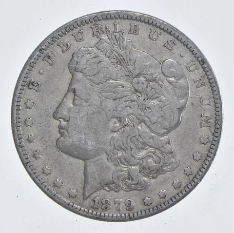 Early - 1879 Morgan Silver Dollar - 90% US Coin *854