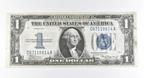 1934 $1 Silver Certificate Blue Seal Fr#1606 a0511