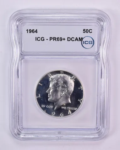 1964 Kennedy Half Dollar PR69+ DCAM ICG