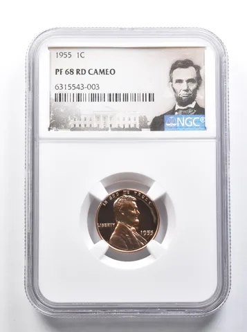 PF68 RD CAM 1955 Lincoln Wheat Cent NGC a8375