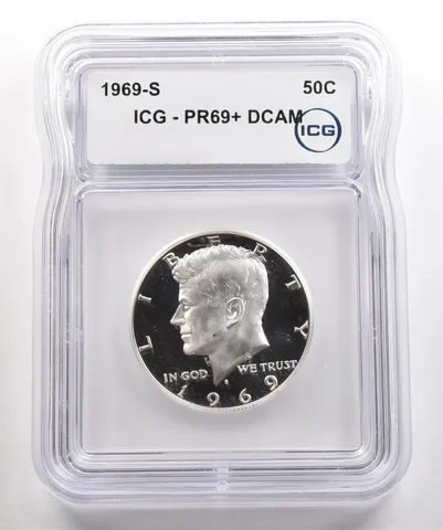1969-S Kennedy Half Dollar PR69+ DCAM ICG a5368