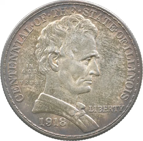 1918 Illinois Commemorative Half Dollar *8165