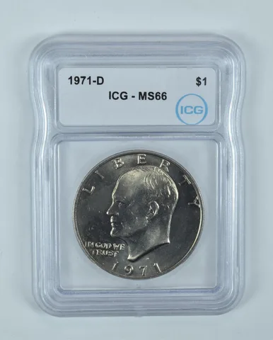 1971-D Eisenhower $1 MS66 ICG