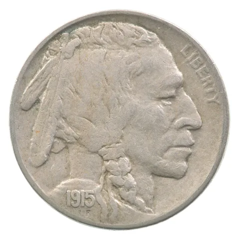 1915-D Indian Head Buffalo Nickel a4299