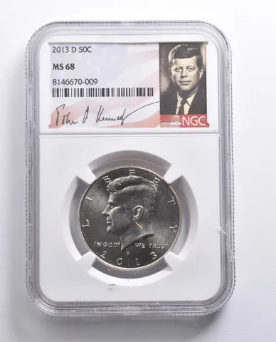 2013-D Kennedy Half Dollar MS68 NGC a0390