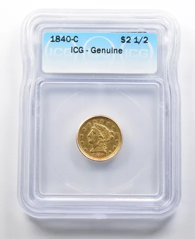 1840-C $2.50 Liberty Head Gold Quarter Eagle ICG a2095