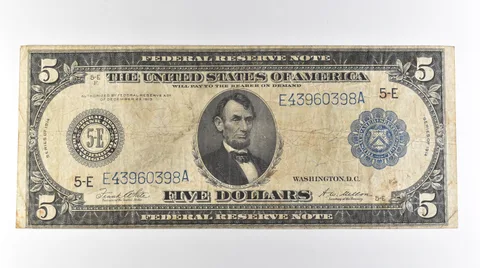 1914 $5 Richmond VA FRN Large Note Blue Seal *3123