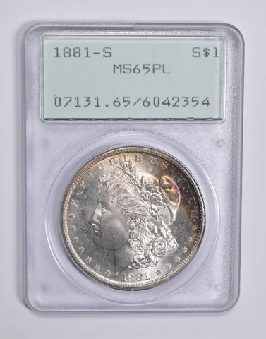 MS65 PL 1881-S Morgan Silver Dollar PCGS Rattler Upgrade? a0334