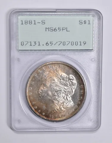 MS65 PL 1881-S Morgan Silver Dollar PCGS Rattler Upgrade? *0339
