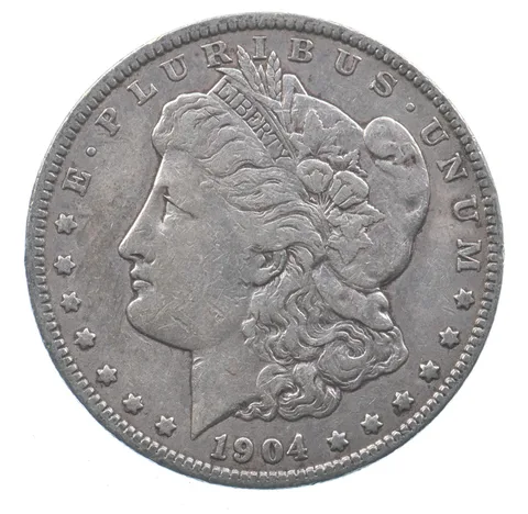 Early - 1904 Morgan Silver Dollar - 90% US Coin *030
