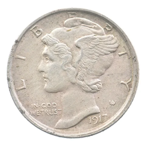 1917-S Mercury Dime *0365