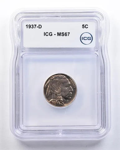 1937-D Indian Head Buffalo Nickel MS67 ICG *1632