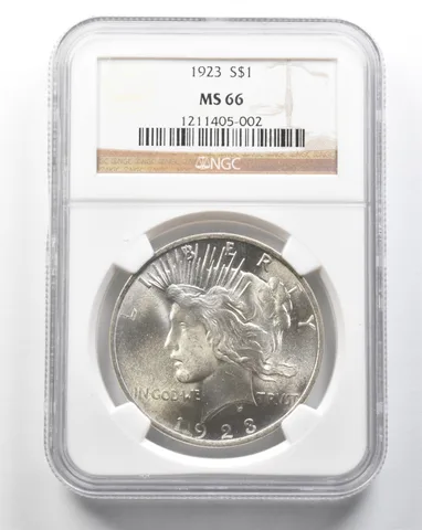 1923 Peace Silver Dollar MS66 NGC a8382