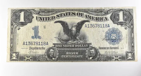 1899 $1 Silver Certificate Large Note Blue Seal *2851