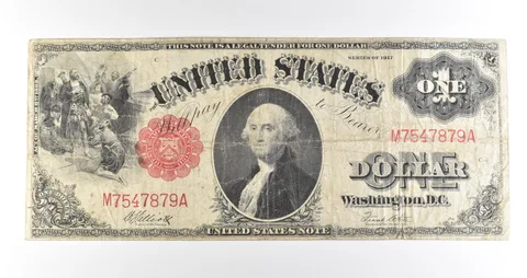 1917 $1 Legal Tender Large Note Red Seal *4531